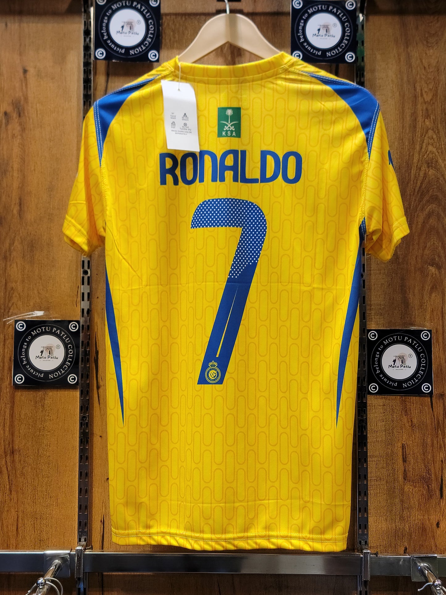 FOOT-BALL Tee jersey (K.A.F.D yellow ronaldo 7)