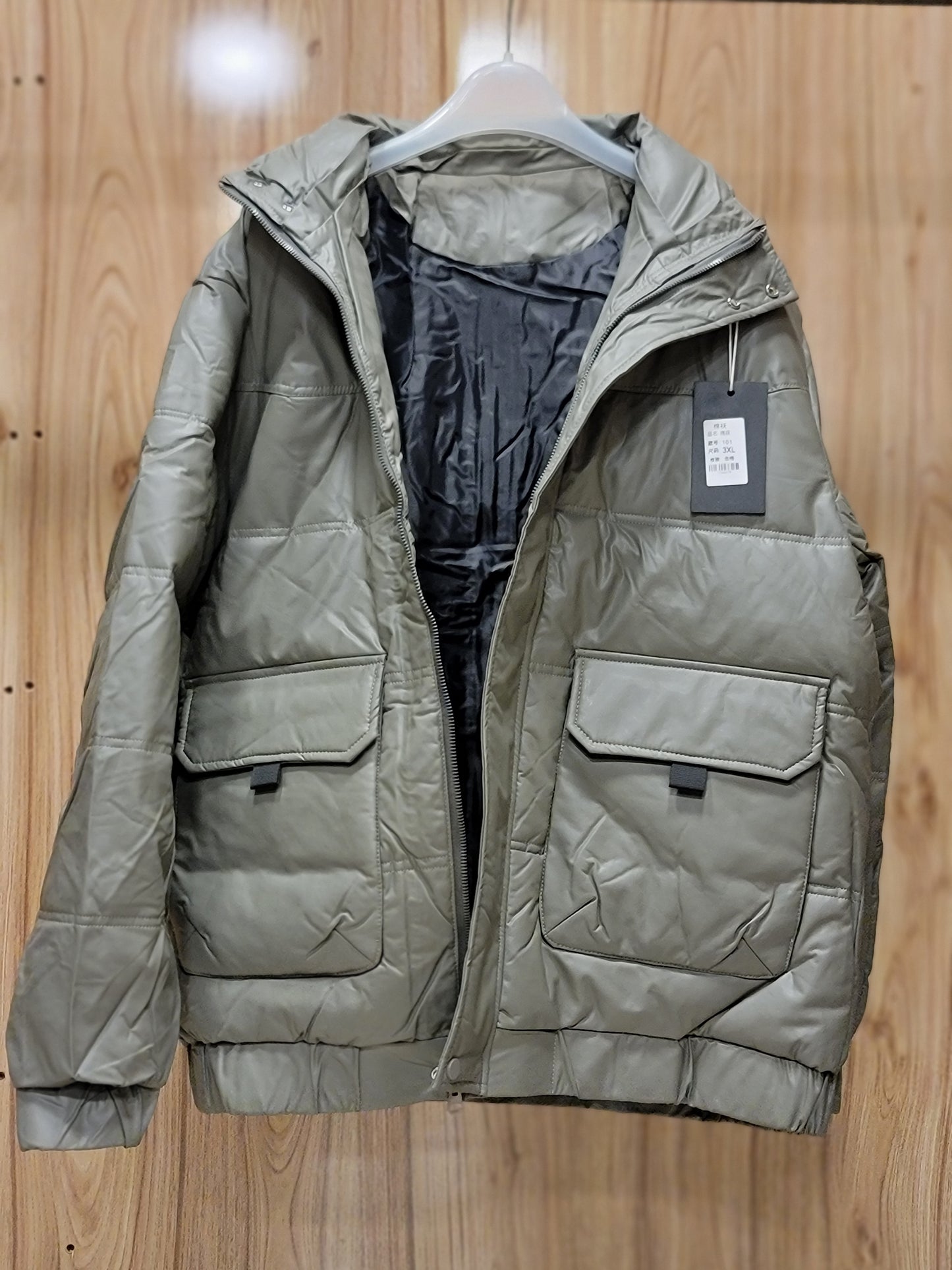 PUFFER JACKETS made in USA (GREY)