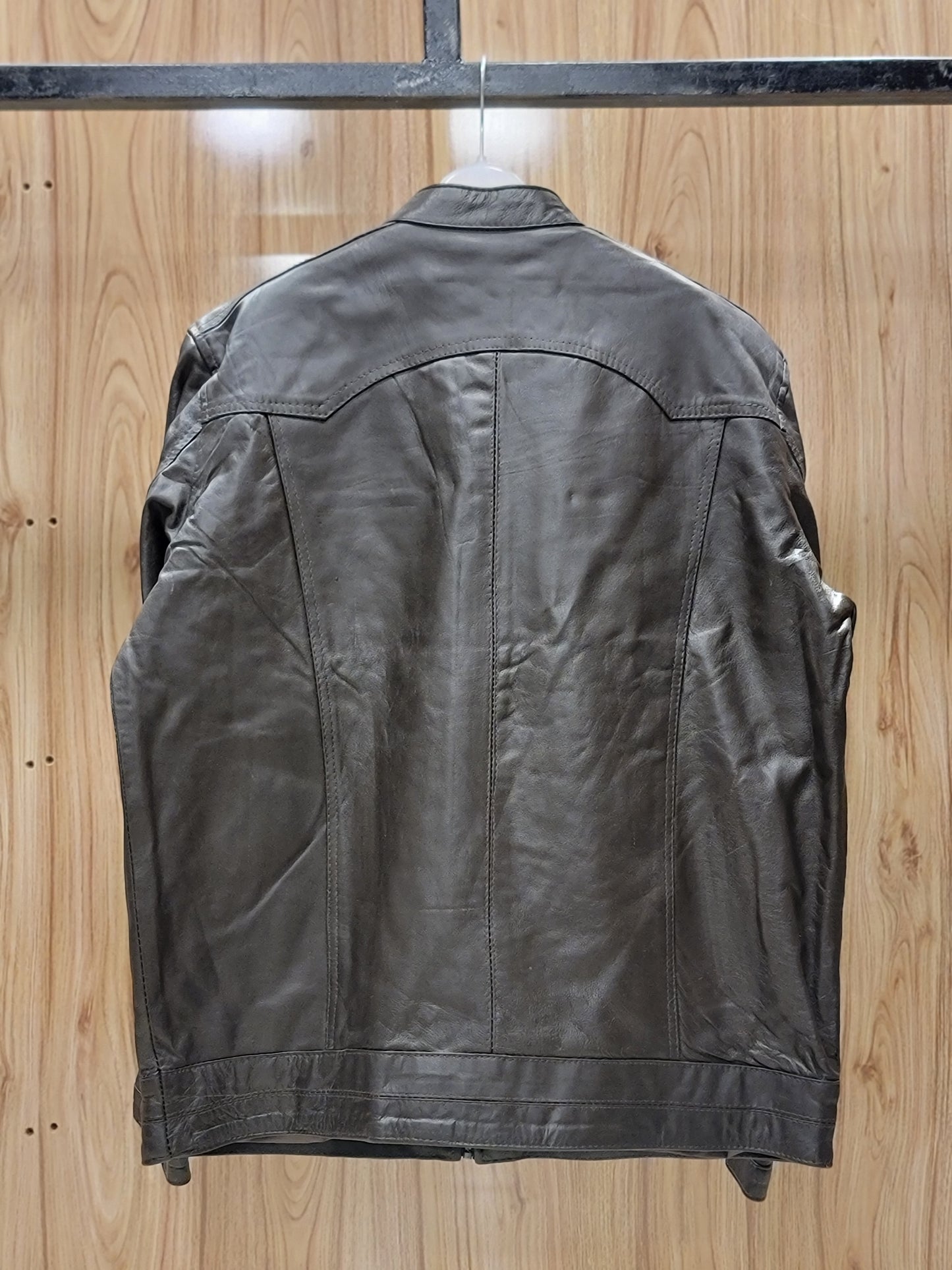 ORIGNAL Sheep leather JACKETS (black jet) front pocket