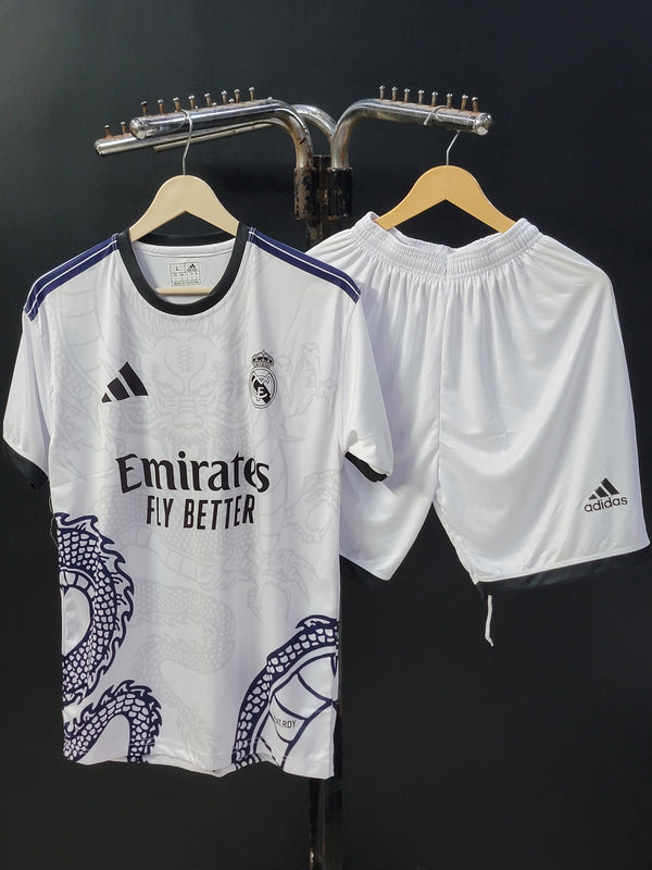 White dragon Complete Adult football Kit (with shorts)