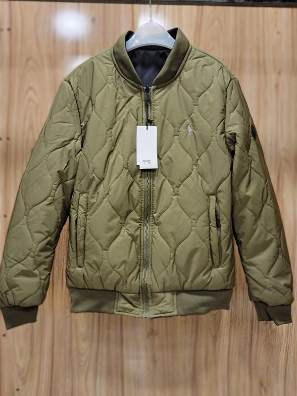 PUFFER JACKETS made in USA (green quilted)
